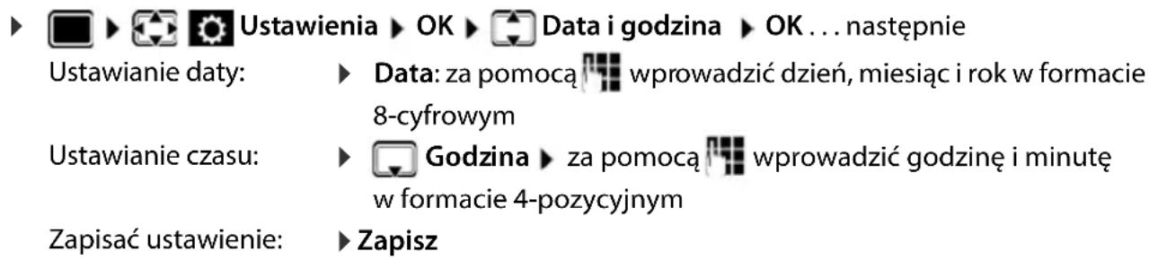 GIGASET Comfort C550HX - Ręczne ustawianie daty i godziny - 2