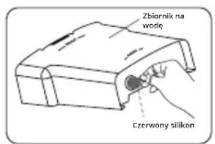 Zbiornik na wodę Czerwony silikon