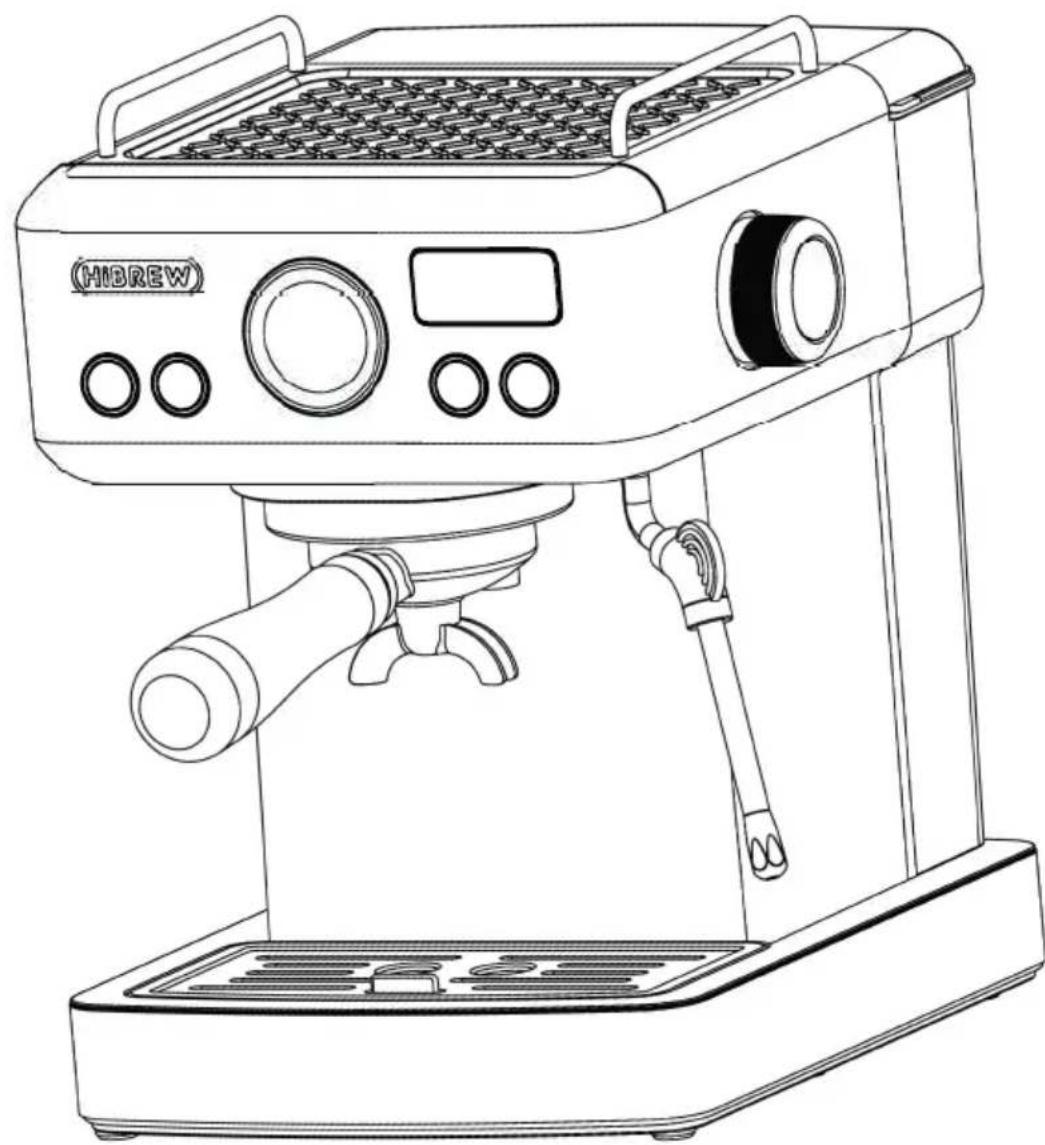 HiBREW H10A - Kolbowy ekspres ciśnienowy z regulacją temperatury - 1
