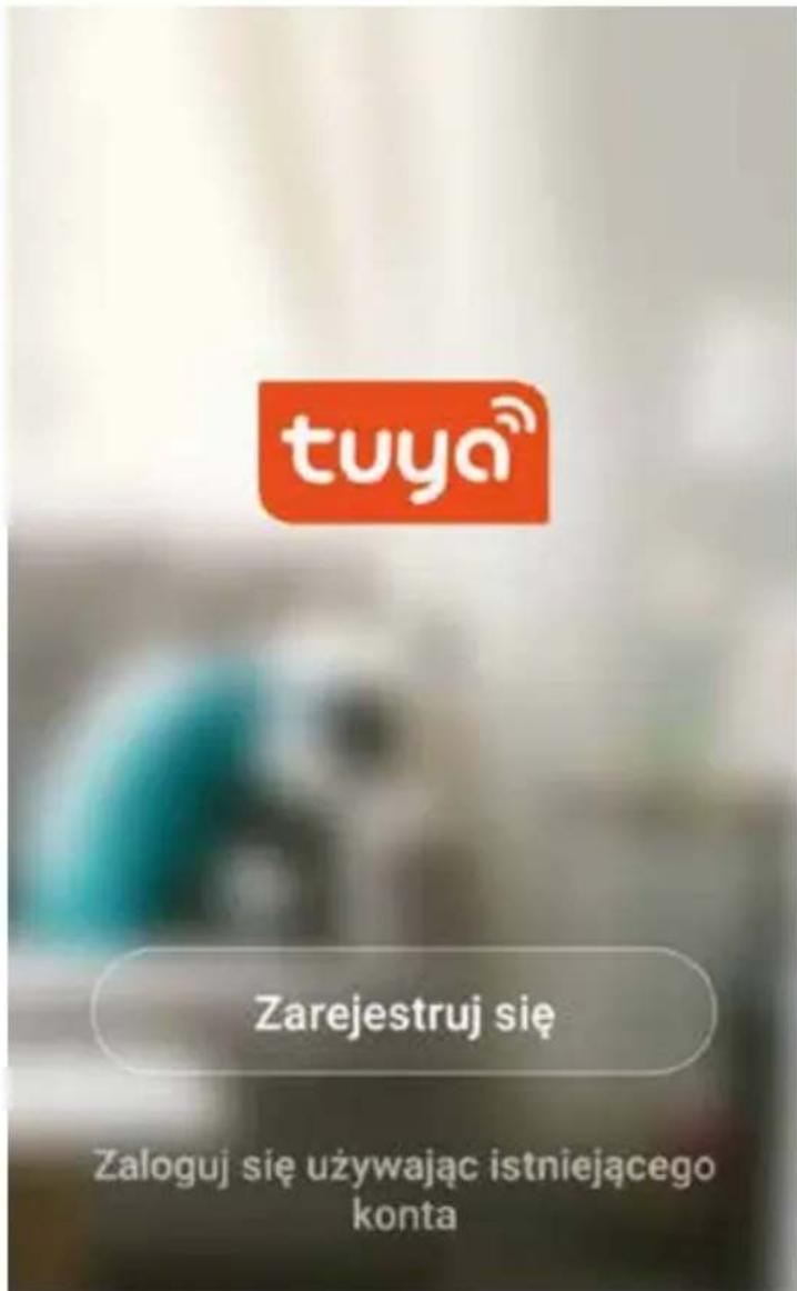 tuya Zarejestruj się Zaloguj się używając istniejącego konta