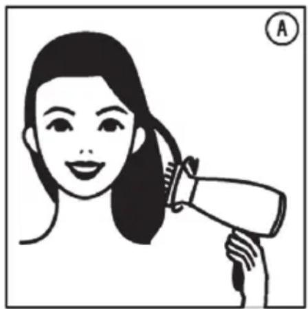 BeautyMe HD950 - Podwijanie lub wywijanie końcówek włosów: - 1