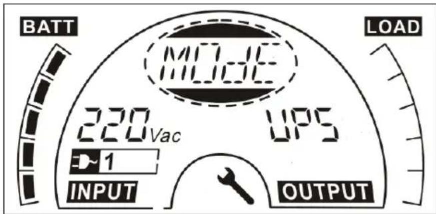 BATT MODE 220 Vac UPS 1 INPUT OUTPUT