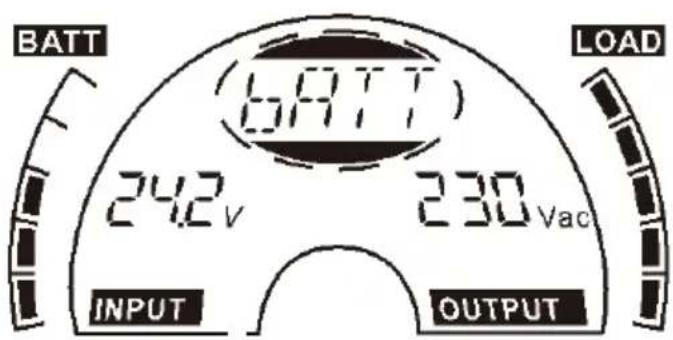 BATT 6A11 24.2 V 230 Vac INPUT OUTPUT LOAD