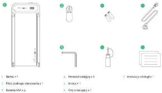 1. Bremis x 1 2. Filot zielnego stercowania x 1 3. Bateria ANA x 2 4. Przewód szolajcy x 1 5. Imodus x 1 6. Oje smanujacy x 1 7. Instruca oblasty x 1