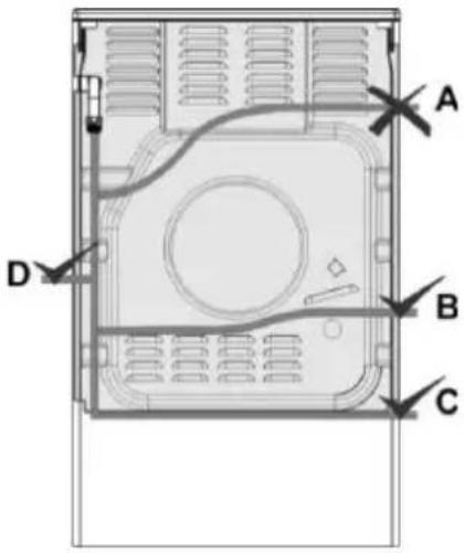 GORENJE MEKS6141X - Podłączenie przy pomocy przewodu elastycznego - 1