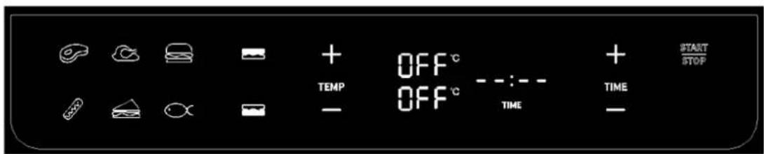 OFF °C TEMP OFF °C TIME + + START STOP TIME -