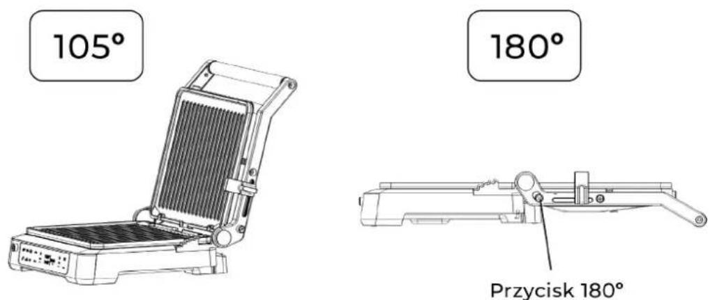 Mozano Dual Cook GR002 - Jak otworzyć grill pod kątem 180 stopni - 1