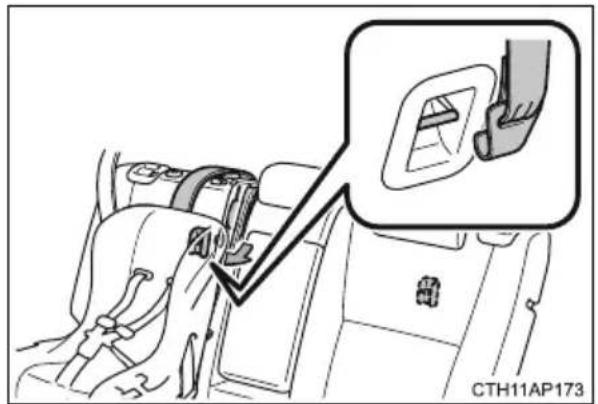TOYOTA Auris Hybrid (2017) - Fotelik dziecięcy z górnym pasem mocującym - 2