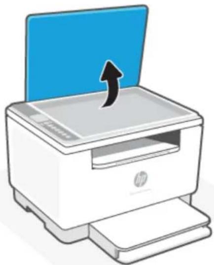 HP LaserJet M234dwe - Umieszczanie oryginału na szybie skanera - 1