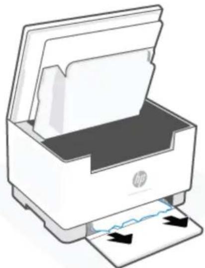 HP LaserJet M234dwe - Usuwanie zacięć z podajnika wejściowego - 5