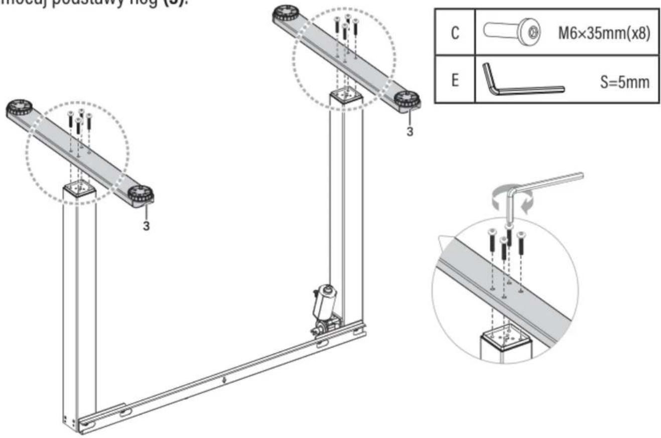 Mood, podstawy hog (S) C M6×35mm(x8) E S=5mm