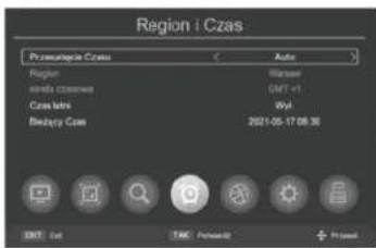 Region i Czas Przysniącia Czasu Auto Region Glasnaw GNT +1 Czas latre Wol Bezzyta Czas 2021-05-17 09:30 GNT - Out TWC - Papiereb Present