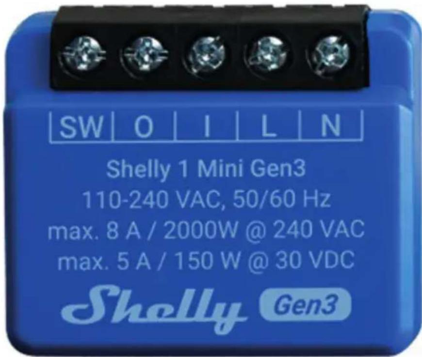 Shelly 1 Mini Gen3 - Instrukcja obsługi - 1