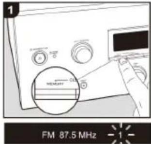 PIONEER SX-N30AES - Zapisywanie stacji w pamięci - 1