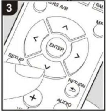 3 PERS A/B RAM MF ENTER SETUP RETURN AUDIO