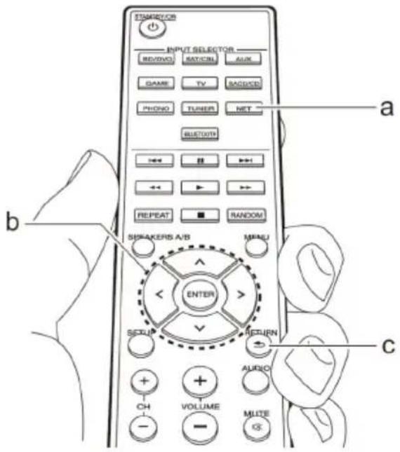 STAMPEYOR INPUT SELECTOR REVOVO SATCHIN AUX GAME TV BACKED PHOTO TURNER NET BUSTOOTH ← → ← → ← → → REPEAT ■ RANDOM BREAKERS A/B ENTER DOWN SETUP RETURN AUDIO CH VOLUME MLITE b c