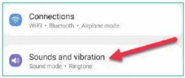 Connections Wi-Fi • Bluetooth • Airplane mode Sounds and vibration Sound mode • Ringtone