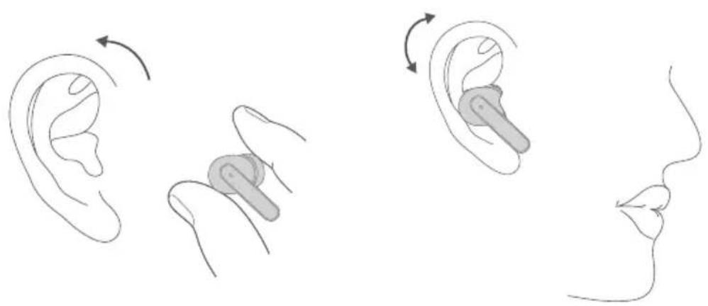 QCY Buds HT15 - Noszenie słuchawek - 1