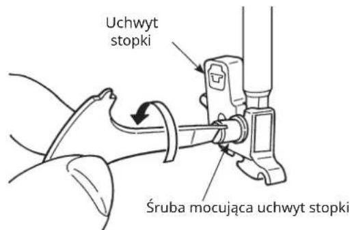 Uchwyt stopki Śruba mocująca uchwyt stopki