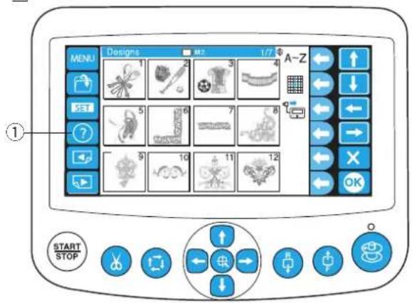 JANOME MB-7E - ⑨ Przyciski funkcyjne - 1