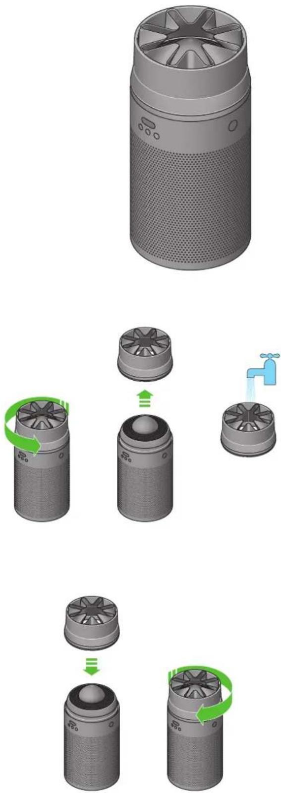 DYSON HushJet Purifier Compact HJ10 - Demontaż dyszy - 1