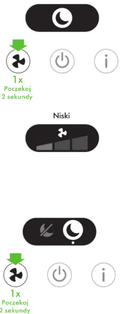 1x Poczekaj 2 sekundy Niski 1x Poczekaj 2 sekundy