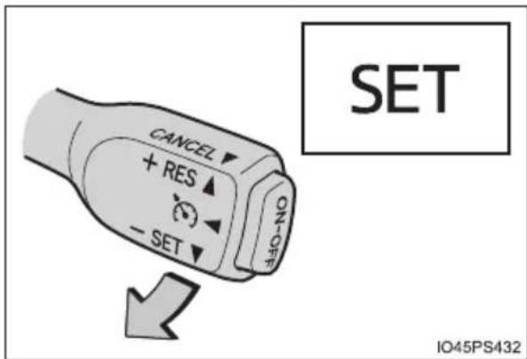 CANCEL + RES ▲ - SET ↓ ON SET IO45PS432