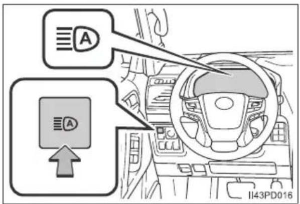 TOYOTA Land Cruiser 150 (2022) - Włączanie układu automatycznego włączania i wyłączania światet drogowych (AHB) - 2