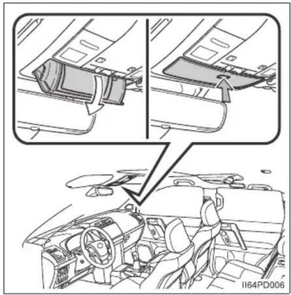 TOYOTA Land Cruiser 150 (2022) - Lusterko konwersacyjne (w niektórych wersjach) - 1