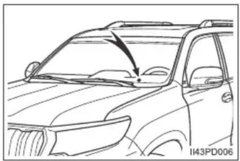 TOYOTA Land Cruiser 150 (2022) - Czujnik oświetlenia sterujący włączaniem świateł (w niektórych wersjach) - 1