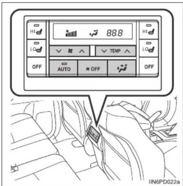 HI 88.8 LO TEMP OFF AUTO # OFF OFF IIN6PD022a