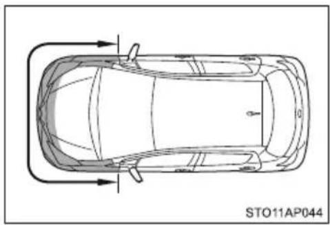 TOYOTA Yaris Hybrid (2016) - Rodzaje kolizji, przy których odpalenie poduszek powietrznych może nie nastąpić (boczne poduszki powietrzne i kurtyny powietrzne [w niektórych wersjach]) - 4