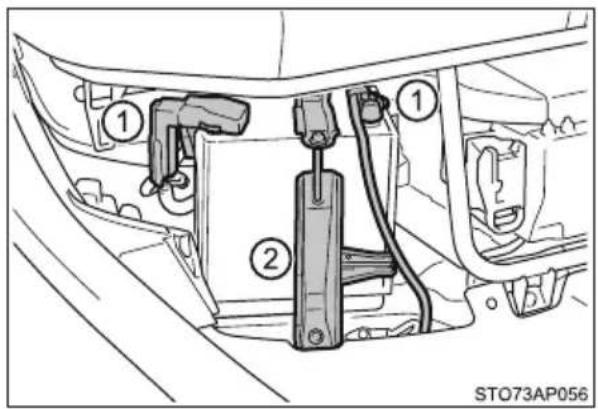 TOYOTA Yaris Hybrid (2016) - Stan zewnętrzny akumulatora 12-woltowego - 1