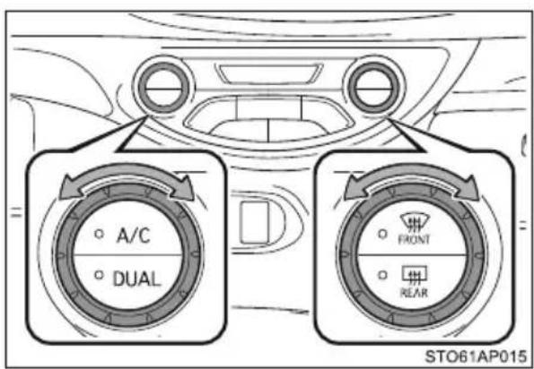 A/C DUAL FRONT REAR STO61AP015