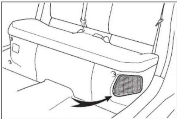 TOYOTA Yaris Hybrid (2023) - Wlotowy otwór wentylacyjny komory akumulatora trakcyjnego - 1