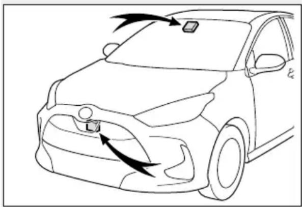 TOYOTA Yaris Hybrid (2020) - Układ wspomagania trzymania toru jazdy (LTA)\* - 1
