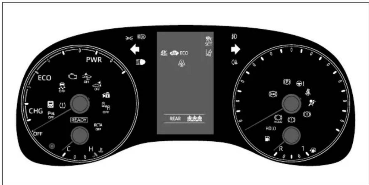 PWR ECO CHG PWR OFF C H E READY RCTA OFF OFF OFF 30°C REAR ECO HOLD R 1 扣 OK