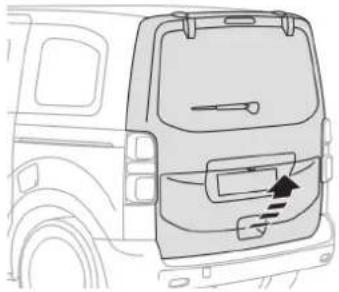 TOYOTA PROACE (2016) - Klapa bagażnika Otwieranie - 1