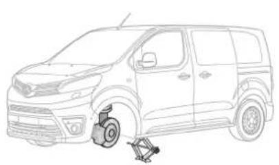 TOYOTA PROACE (2016) - Montaż koła - 1
