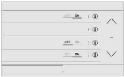 OFF ON : ⓘ ⋮ ⓣ OFF ON : ⓘ OFF ON : ⓘ