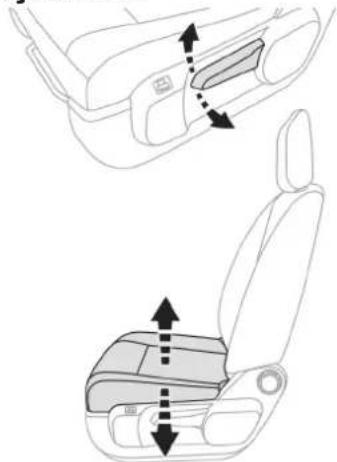 TOYOTA PROACE (2016) - Regulacja wzdłużna Regulacja wysokości - 2