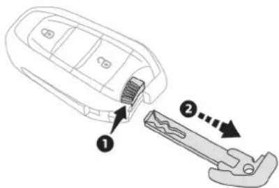 TOYOTA PROACE (2016) - Wbudowany klucz - 1