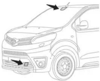TOYOTA PROACE (2016) - Działanie kamery może ulec zakłóceniu albo może ona nie działać - 1