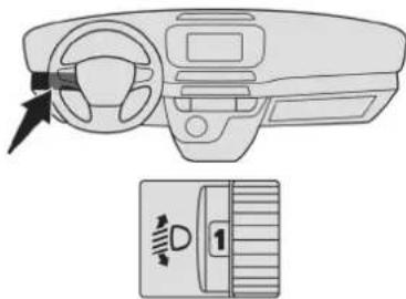 TOYOTA PROACE (2016) - Regulacja ręczna reflektorów - 1