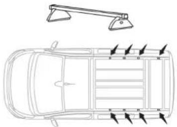 TOYOTA PROACE (2016) - Belki dachowe / Bagażnik dachowy - 1