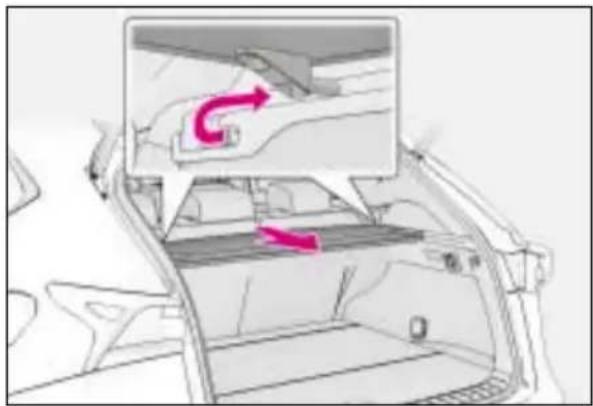 LEXUS NX 300 (2017) - Przechowywanie półki bagażnika - 4