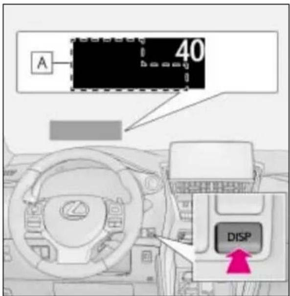 LEXUS NX 300 (2017) - Przycisk „DISP” - 1