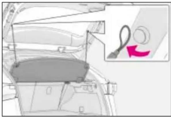 LEXUS NX 300 (2017) - Przechowywanie półki bagażnika - 1