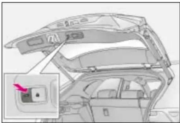 LEXUS NX 300 (2017) - Regulacja pozycji otwarcia drzwi bagażnika (wersje z elektrycznie sterowanymi drzwiami bagażnika) - 2