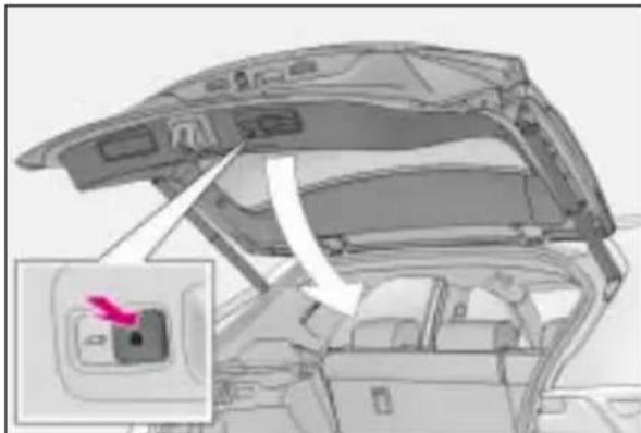 LEXUS NX 300 (2017) - Otwieranie/zamykanie drzwi bagażnika (wersje z elektrycznie sterowanymi drzwiami bagażnika) - 5